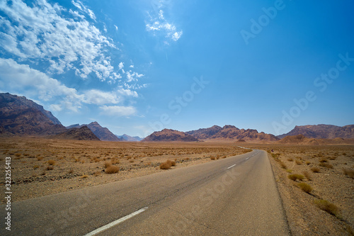 desert road in Iran