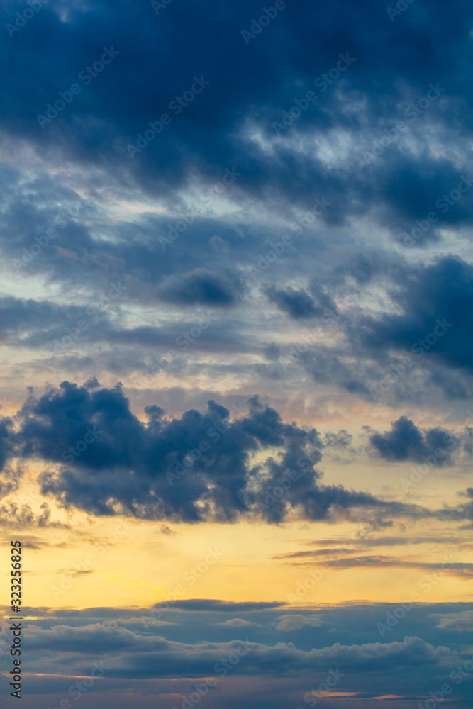 Beautiful clouds at sunset