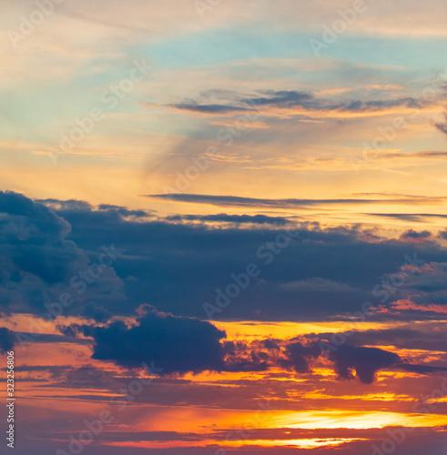 Beautiful clouds at sunset