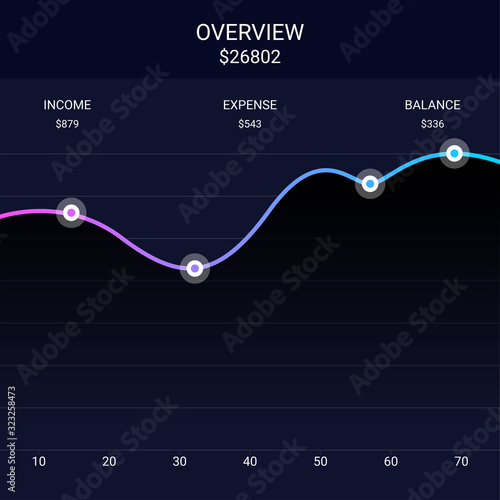 Business infographic template. Colorful elements with numbers 3, 4, 5, 6 options or steps. Vector illustration graphic design.