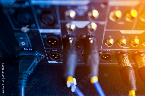 Foto Audio sound mixing control for music entertainment