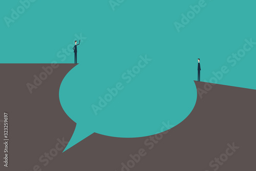  Talk concept speech bubbles Vector Illustration