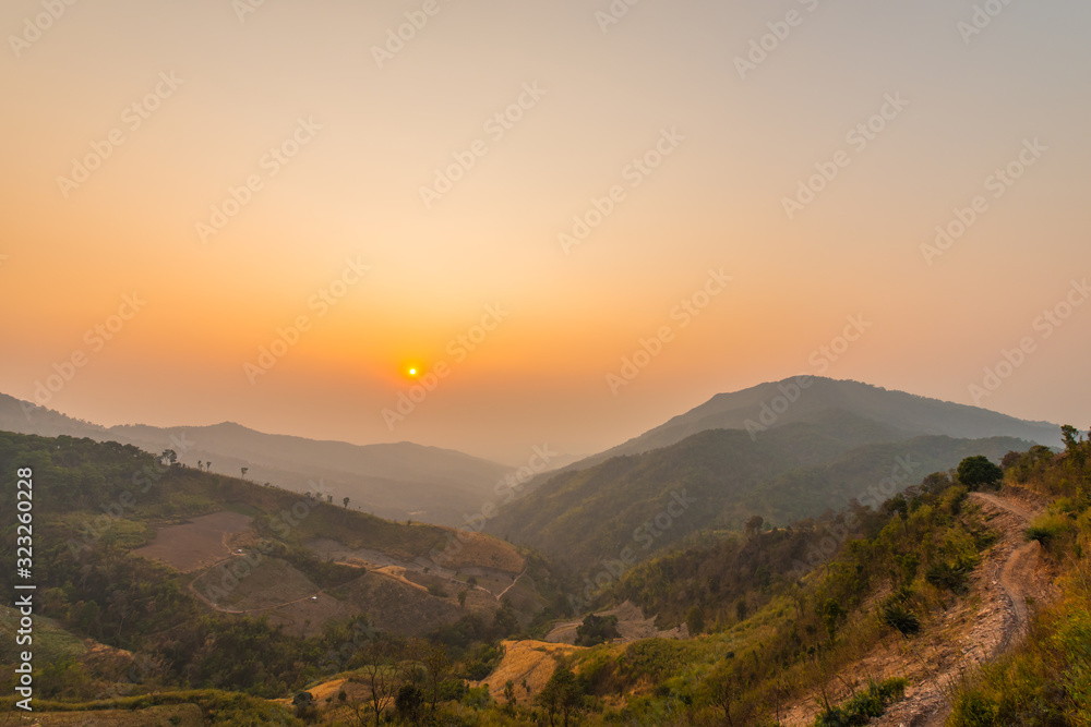 Sunset on the mountain.2 Sunset on the mountain.2