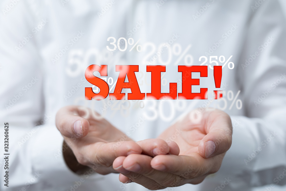 Discount and commission concept 3d Discount and commission concept 3d