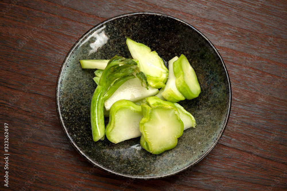 搾菜の一夜漬け 搾菜の一夜漬け