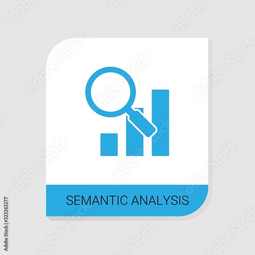 Editable filled Semantic Analysis icon from Artificial Intelligence icons category. Isolated vector Semantic Analysis sign on white background