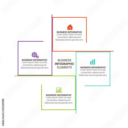 Template Timeline Infographic banner, diagram, web design, area chart