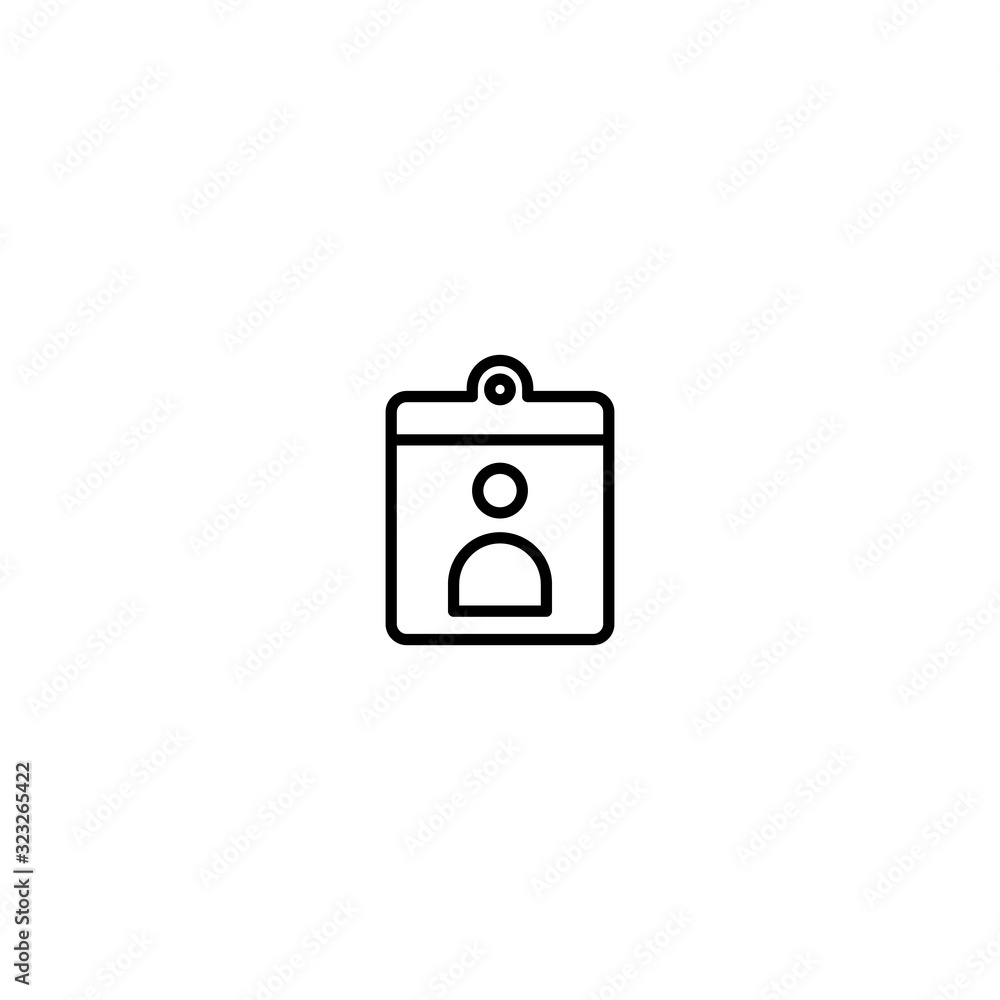 Icon Id Card Vector Graphic Illustrator perfect for Office Icon Id Card Vector Graphic Illustrator perfect for Office