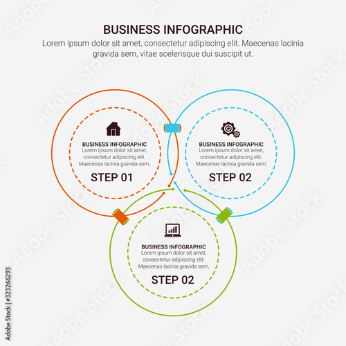 Vector abstract element infographics 3, 4, 5, 6 option. Design for business. finance template layout, brochure, workflow, information or presentation and other. Infographis timeline path. 
