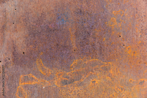Texture of an old rusty she...