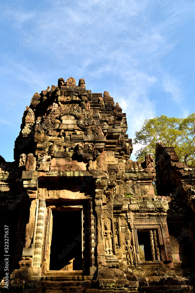 View of a beautiful temple in the Angkor complex