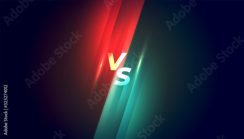 versus vs competition and fight background design