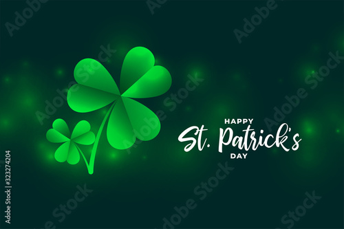 saint patricks day bokeh style background design