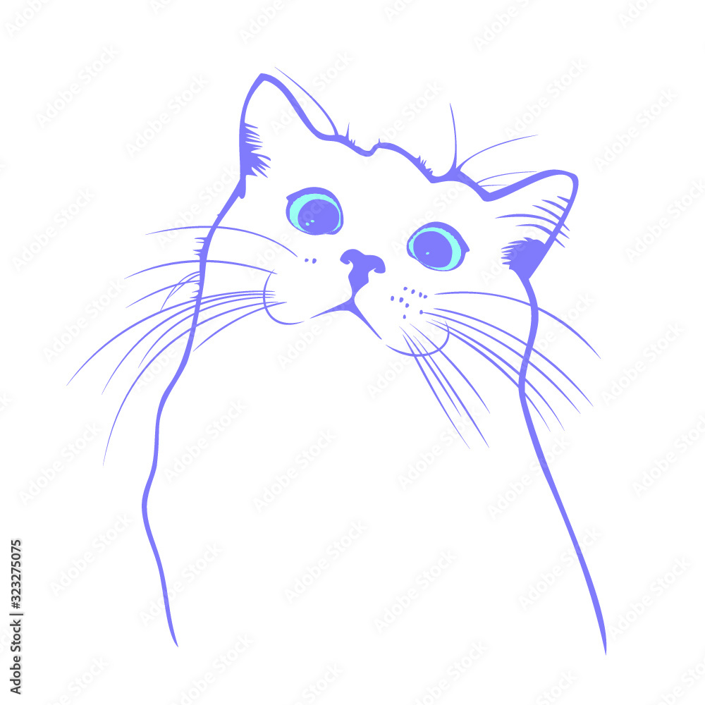Obraz premium illustration of a cat