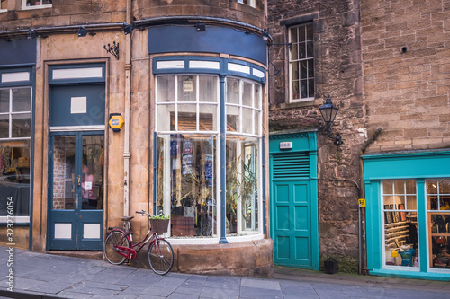 curved building in Cockburn Street, Edinburgh, Scotland