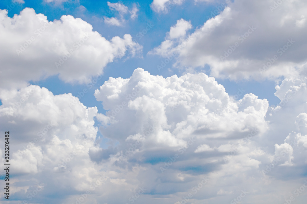 Blue sky background with clouds. Blue sky background with clouds.