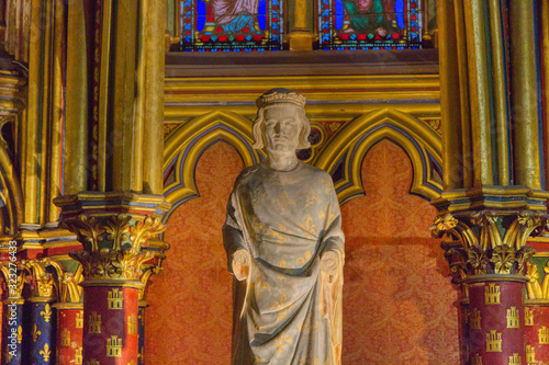 Sainte-Chapelle, statue de Saint-Louis © Agence73Bis-C.BONNET