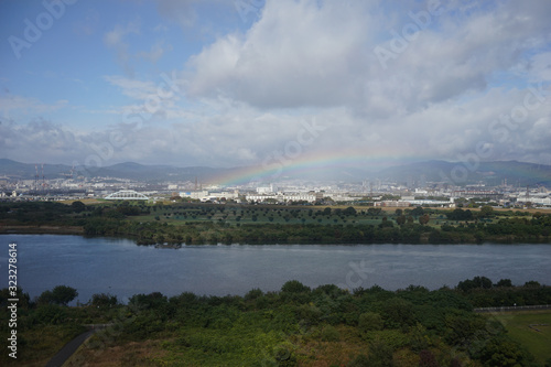 枚方から見た高槻に掛かる虹 © ykimura65