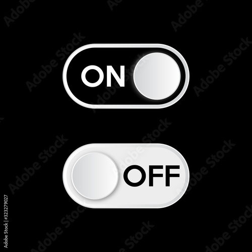 Turn on dark mode. On and Off toggle switch button. Dark theme on your device or site.