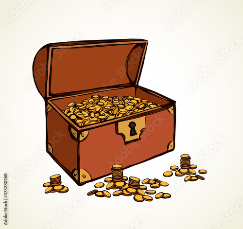 Chest. Vector drawing