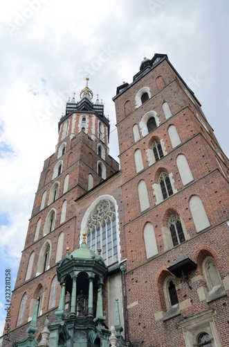 Towers church in Kracow, Poland