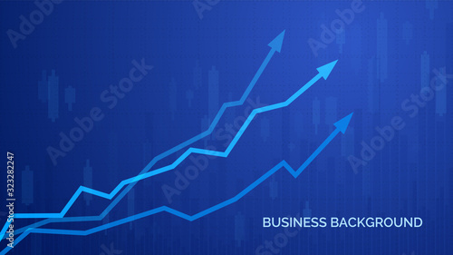 Financial graph chart. Business infographics background. Graph chart of stock market investment trading. Abstract analisys and statistic diagram. vector illustration