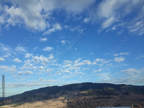 clouds over mountains