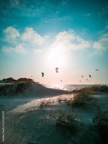 Wallpaper Mural Kite Surf Colorful Sunset Clouds Cape Town, South Africa Torontodigital.ca