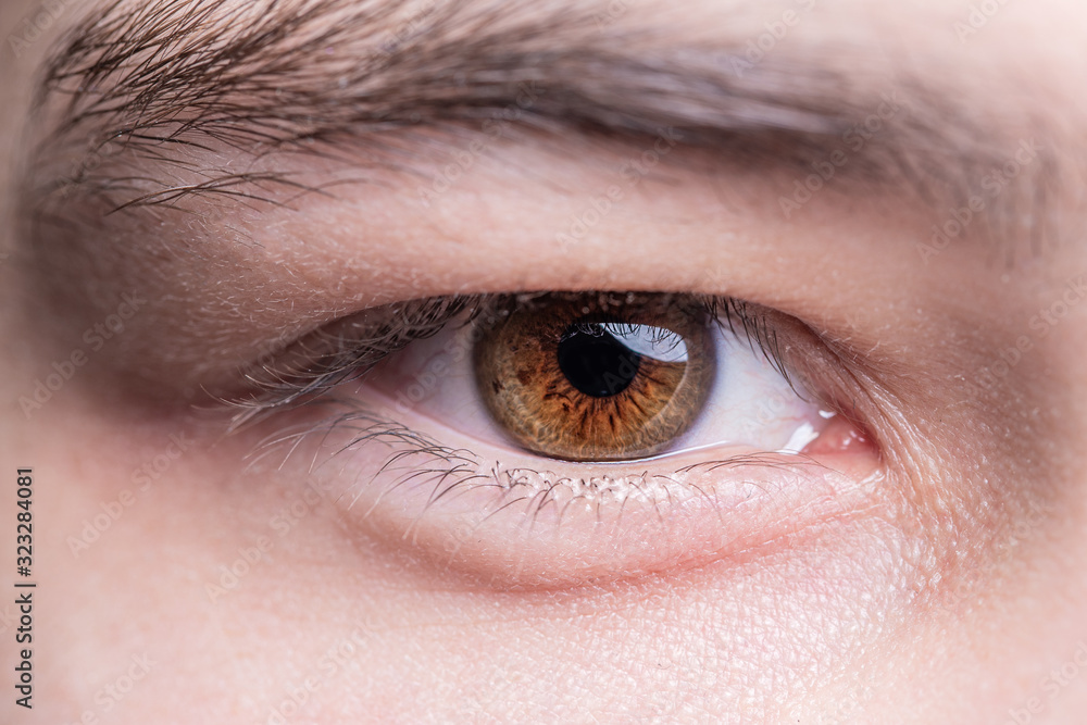 Obraz premium Human eye iris close up