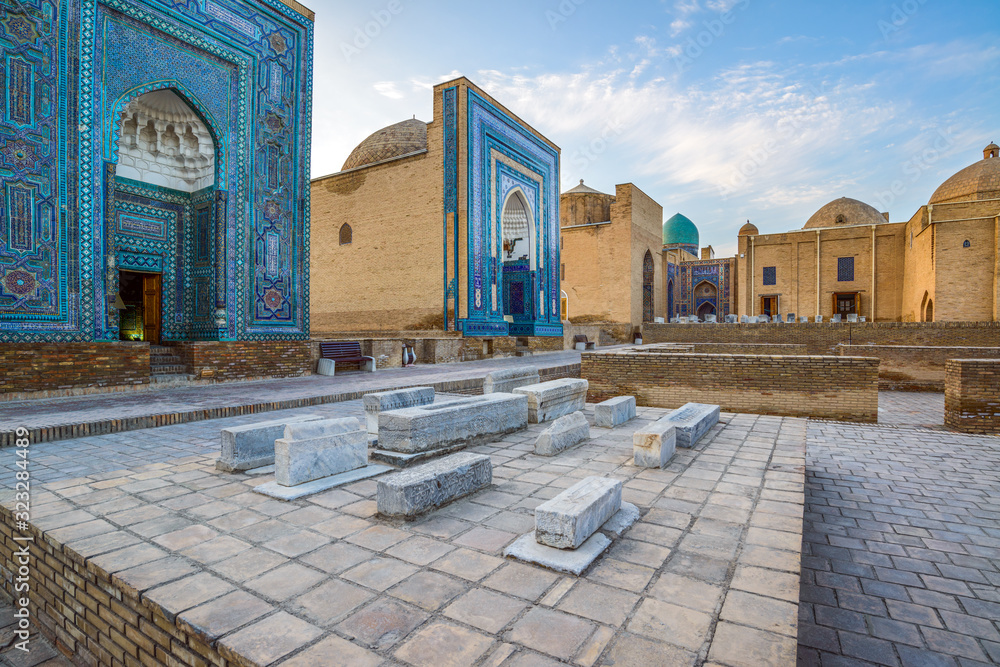 Obraz premium Architecture of Shah-i-Zinda ensemble, Samarkand, Uzbekistan