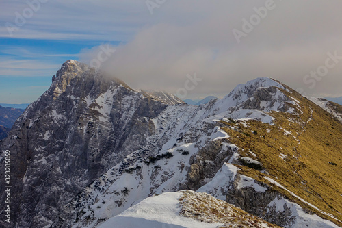mountains in winter, greben kosute, Veliko kladivo