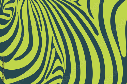 Seamless colorful animal skin texture of zebra with combination dark and light green color. 