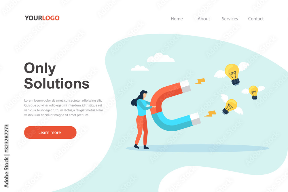 Only solutions landing page website