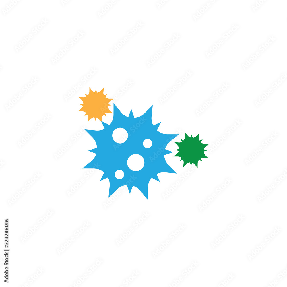 Bacterial Logo Template vector symbol Bacterial Logo Template vector symbol