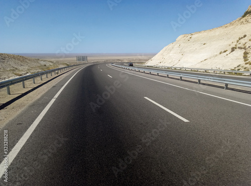 Road in the cavity. photo