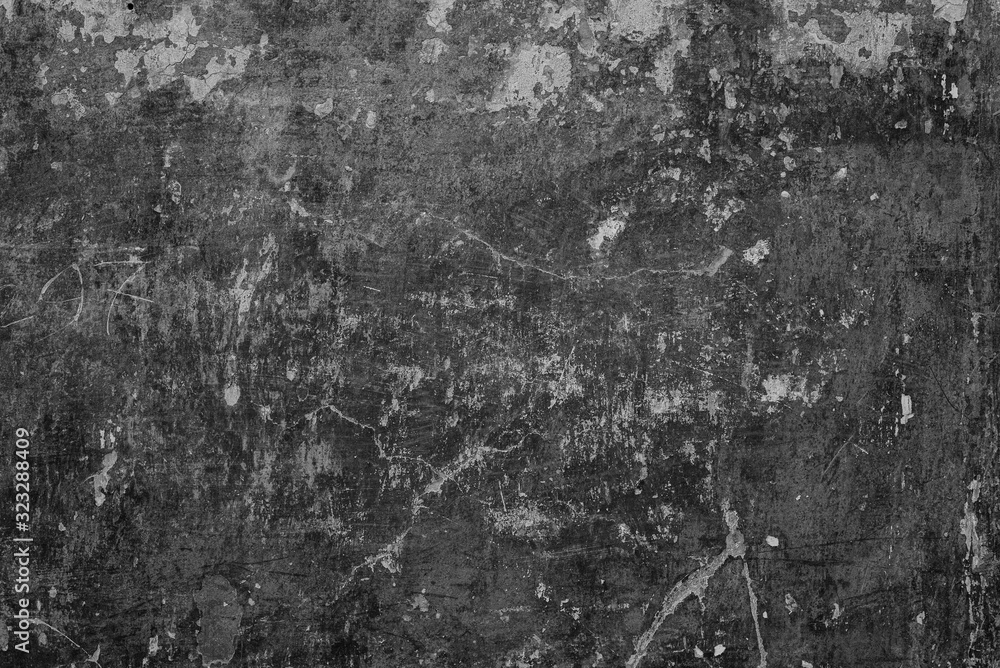 Fototapeta premium aged wall texture plaster bw monochrome material