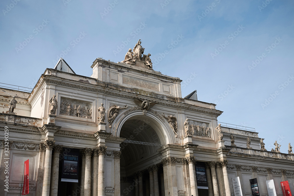 Rome, Italy - February 03, 2020 : View of Palazzo delle Esposizioni