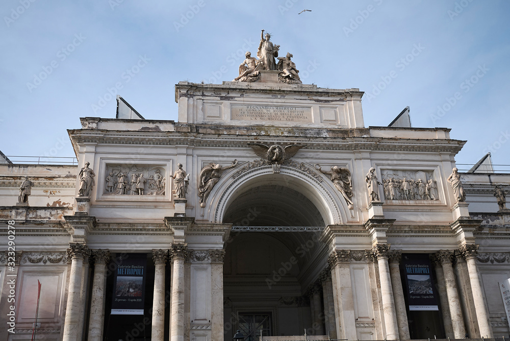 Rome, Italy - February 03, 2020 : View of Palazzo delle Esposizioni