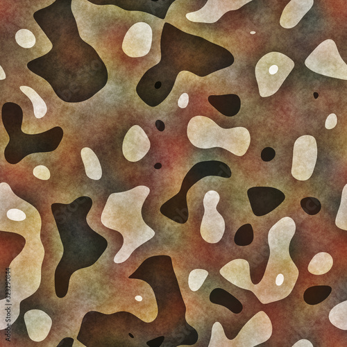  Distressed glitch abstract artistic texture background. Melting irregular imperfect shape seamless pattern. Funky colorful distorted all over print. Wonky trendy modern fashion swatch.