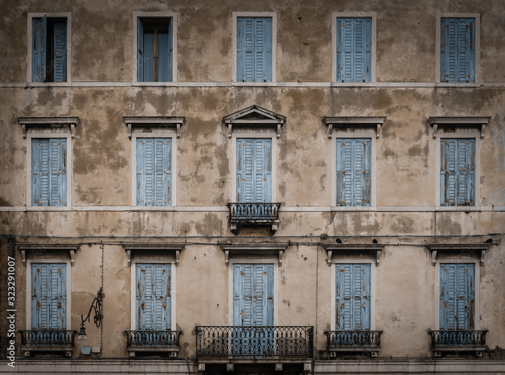 facade of an old building in venice