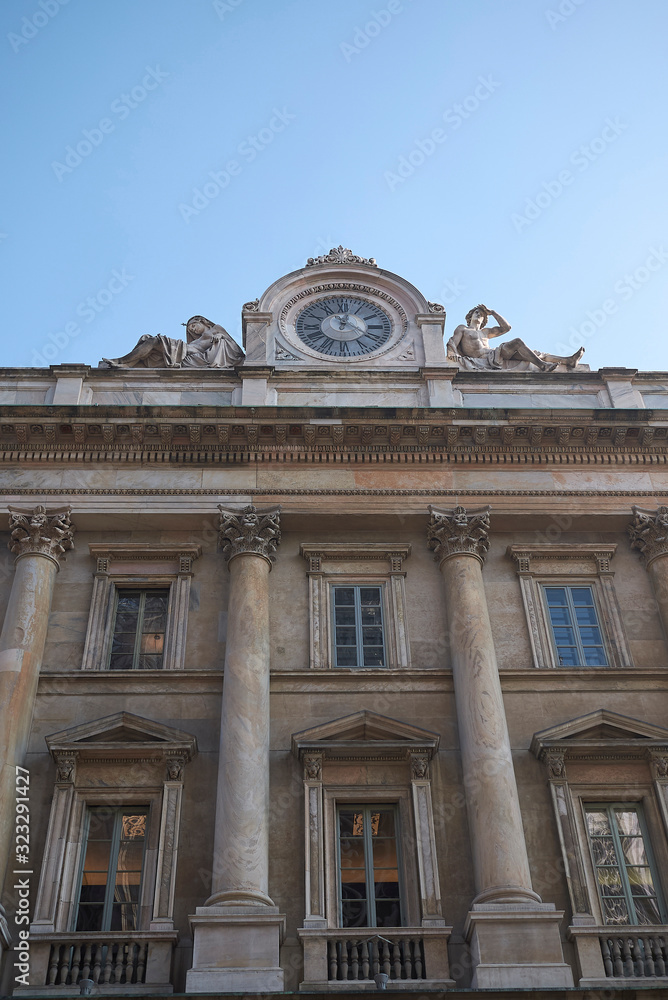 Milano, Italy - 16 January 2020 : View of Palazzo dell Orologio