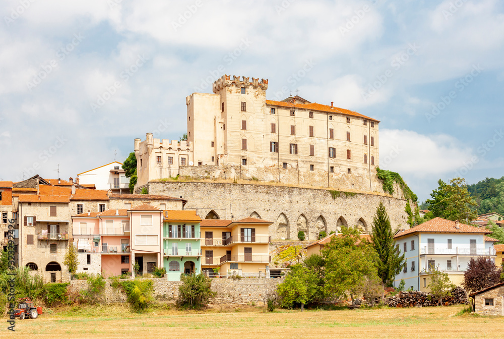 Monesiglio castle in Piedmont, Italy