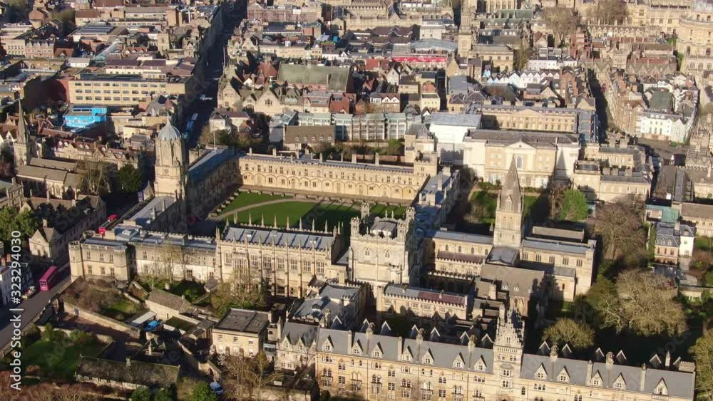 City of Oxford and Christ Church University - aerial view -aerial photography City of Oxford and Christ Church University - aerial view -aerial photography