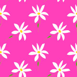Vector floral seamless pattern. Hand drawn botanical illustration , isolated on pink background.Design template for wallpaper,fabric,wrapping,textile