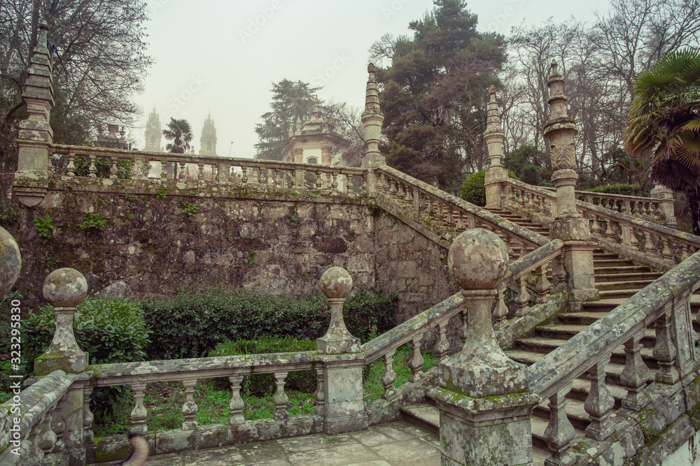 Park and Baroque stairs of the Sanctuary of Nossa Senhora dos Remédios Lamego