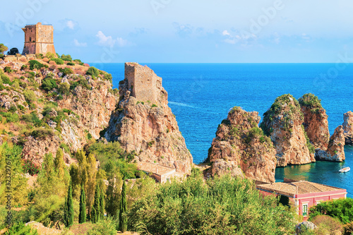 Stacks and tonnara of Scopello Mediterranean Sea Sicily