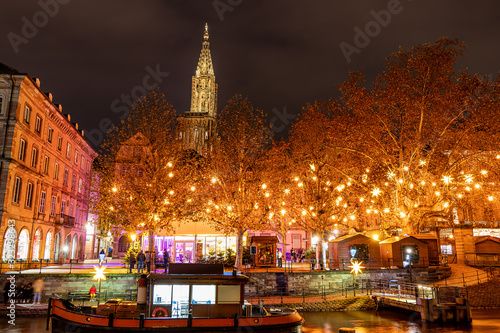 Christmas Market in the city of Strasbourg, Alsace region, France