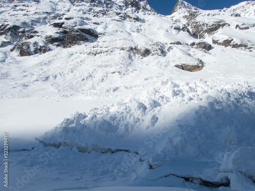 skitouring paradise silvretta mountains in austria photo