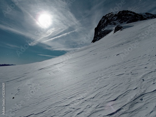 skitouring paradise silvretta mountains in austria photo