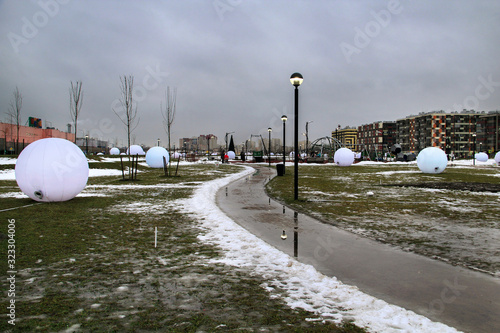 Russia, Leningrad region -  26 January, 2018: the MEGA-Park in the village of Kudrovo, Leningrad region photo